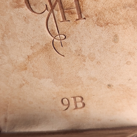 Cole Haan Nike Air Collab Boots Women's 9 Brown Leather Stacked Heel Side Zipper - Picture 9 of 14